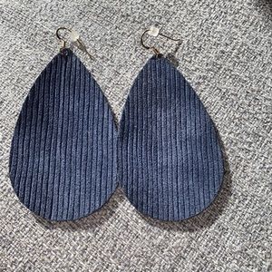 Nickel & Suede earrings